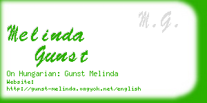 melinda gunst business card